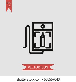 Tablet vector icon, illustration symbol