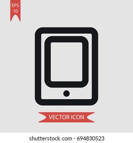 Tablet vector icon, illustration symbol