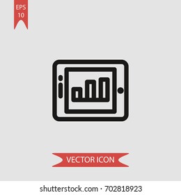 Tablet vector icon illustration symbol
