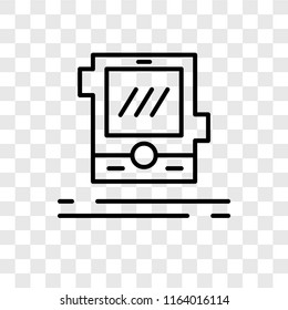 Tablet vector icon isolated on transparent background, Tablet logo concept