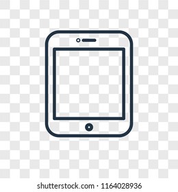 Tablet vector icon isolated on transparent background, Tablet logo concept