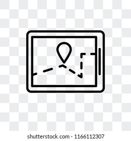 Tablet vector icon isolated on transparent background, Tablet logo concept