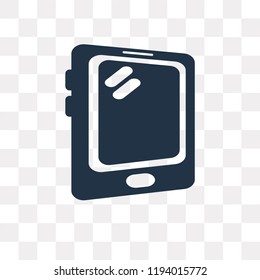 Tablet vector icon isolated on transparent background, Tablet transparency concept can be used web and mobile