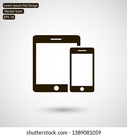 tablet  vector icon , Lorem ipsum flat design