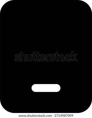 Tablet vector icon in modern style, mobile digital device and touchscreen technology illustration. Glyph Icon