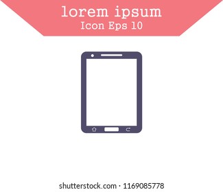 Tablet vector icon, smartphone icon