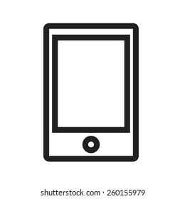 Tablet vector image to be used in web applications, mobile applications and print media.