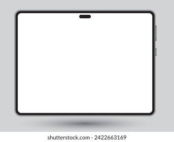 Tablet, vector, mobile telephone background. Blank screen illustration. Design mockups