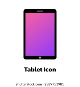 Tablet Vector, Tablet Simple Clip Art, Tablet Icon, Gadget Vector.