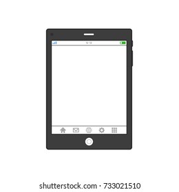 Tablet vector,Technology con concept on white background
