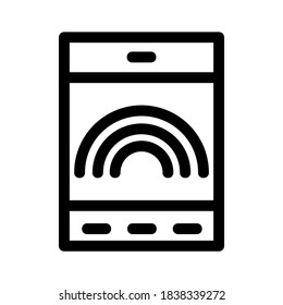 tablet wifi icon or logo isolated sign symbol vector illustration - high quality black style vector icons
