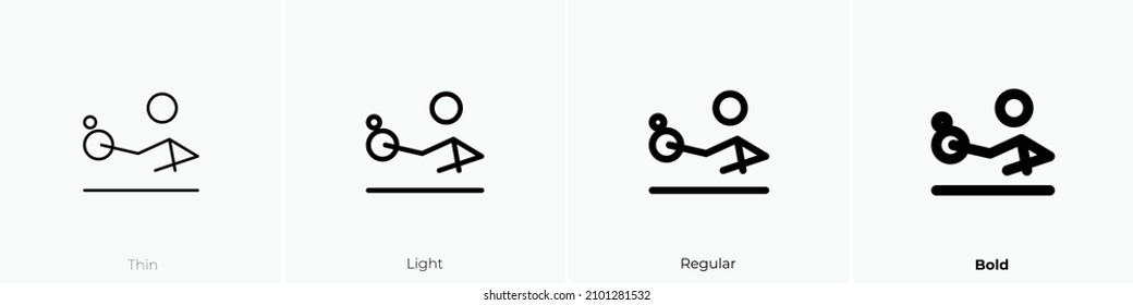 icono de tabletennis. Diseño delgado, ligero y audaz aislado en un fondo blanco