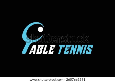tabletennis logo vector for any business especially for sport team, club, community.