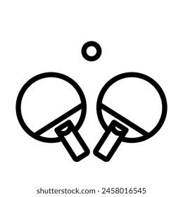 tabletennis Vector Line Icon Design