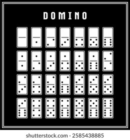 tabletop domino game for laser cutting, printing and cutting