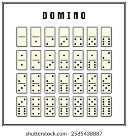 tabletop domino game for laser cutting, printing and cutting