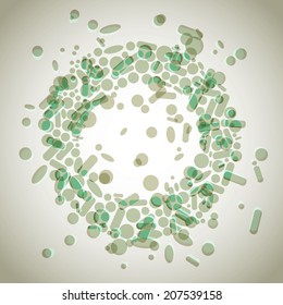 tablets Abstract ardent background. Vector web