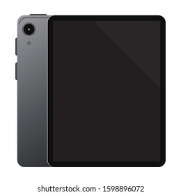 Tablets with blank screens can be used for mockups. vector illustration elements