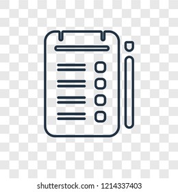 Tablets concept vector linear icon isolated on transparent background, Tablets concept transparency concept in outline style