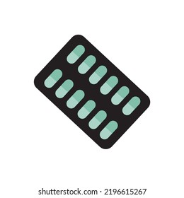 Icono de tablets. Símbolo de farmacia. Ilustración vectorial.