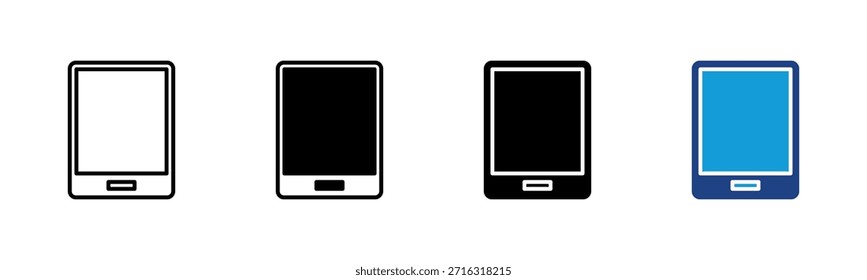 Conjunto de iconos de tabletas colección de estilos múltiples