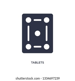 tablets icon. Simple element illustration from medical concept. tablets editable symbol design on white background. Can be use for web and mobile.