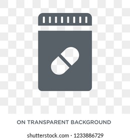 Tablets icon. Trendy flat vector Tablets icon on transparent background from Health and Medical collection. 