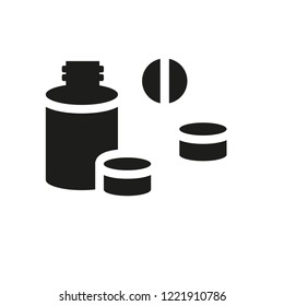 Tablets icon. Trendy Tablets logo concept on white background from Health and Medical collection. Suitable for use on web apps, mobile apps and print media.