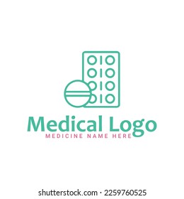 Tablets medicine logo in eps