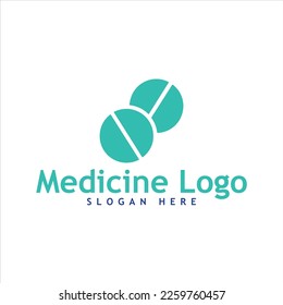 Tablets medicine logo in vector