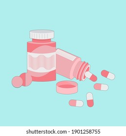 Tablets, medicines, packaging with tablets and medicines.