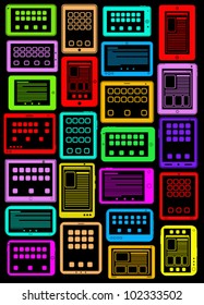 Tablets and Pads icons in vectors