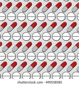 Tablets pattern. Vector art