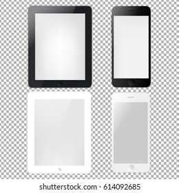 Tablets And Phone, Vector Illustration