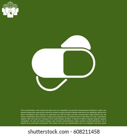 tablets (pills) icon. vector illustration