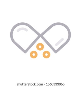 tablets vector colour line icon 