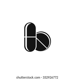 Tabletten. Medizinisches Vektorsymbol