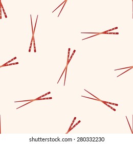 tableware chopsticks , cartoon seamless pattern background
