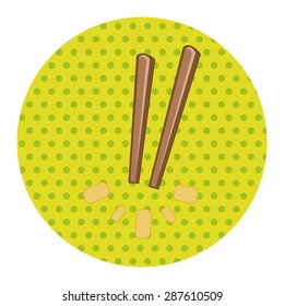 tableware chopsticks theme elements vector,eps