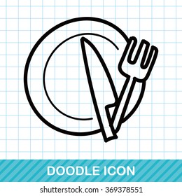 tableware color doodle