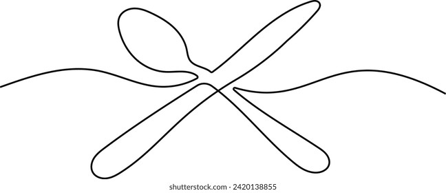 Tableware Continuous Single Line Art