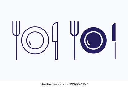 Icono de ilustración de vectores de alimentos
