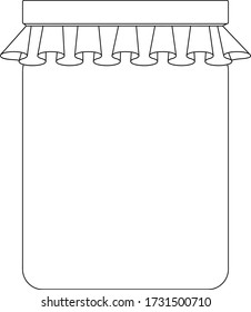 Tableware for home preparations. Glassware for canning. Vector illustration.