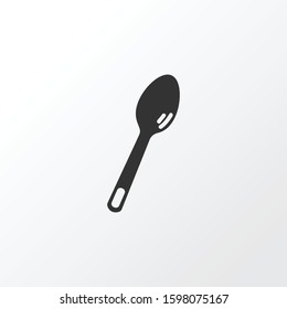 Tableware icon symbol. Premium quality isolated dinner spoon element in trendy style.