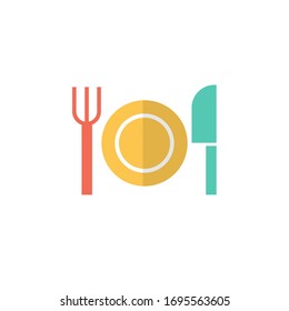 tableware icon vector illustration flat style design. isolated on white background