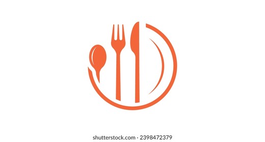 tableware logo design for restaurant logos, minimalist logos, simple icons, vectors, symbols.