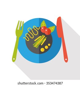 tableware meal flat icon