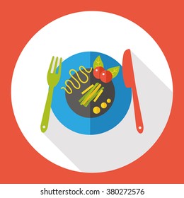 tableware meal flat icon