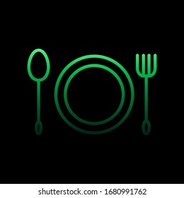 Tableware outline nolan icon. Simple thin line, outline vector of restaurant icons for ui and ux, website or mobile application