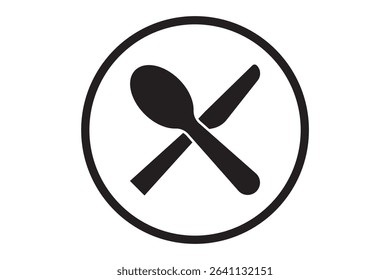 Tableware thin line icon set of fork, knife, spoon. Logotype menu. Cutlery and crockery sign. Flat style eating utensils symbol collection. Cutlery icon. restaurant business concept eps 10